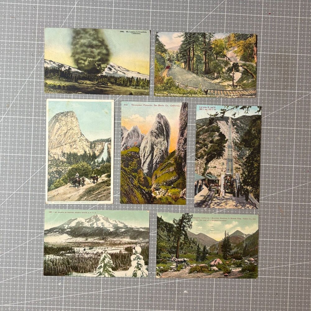 Vintage Northern California Tourist Postcards. (7)